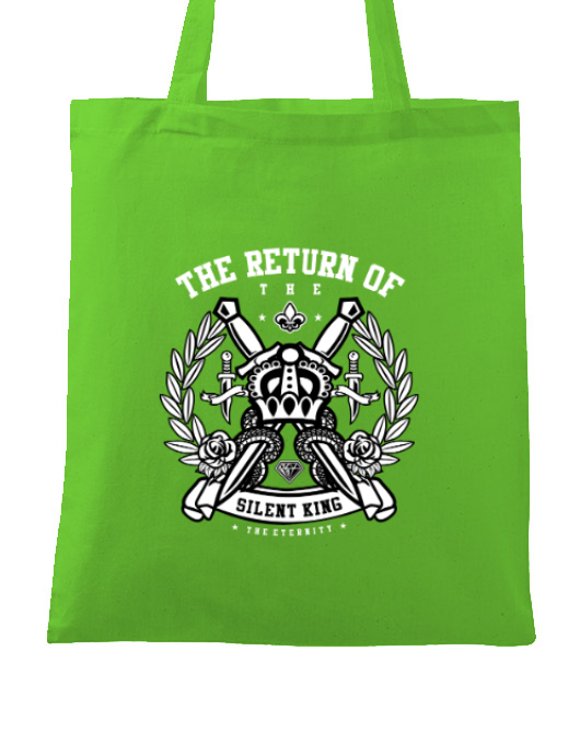 Sacosa din panza crown verde mar