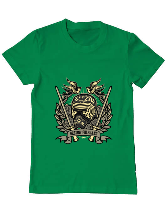 Tricou adler barbat destiny fulfilled verde mediu