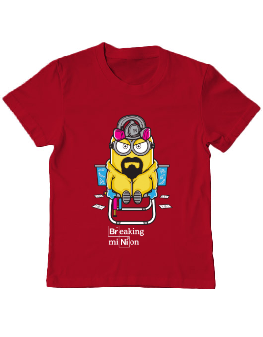 Tricou adler copil breaking minion rosu