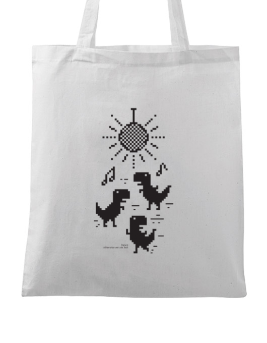 Sacosa din panza dance alb