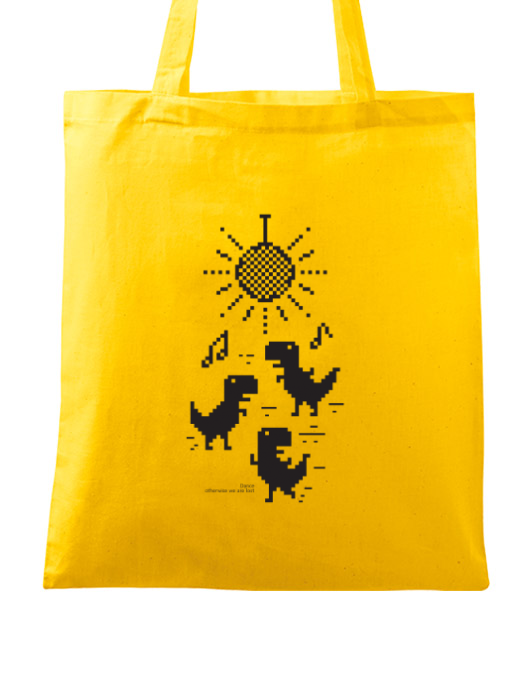 Sacosa din panza dance galben