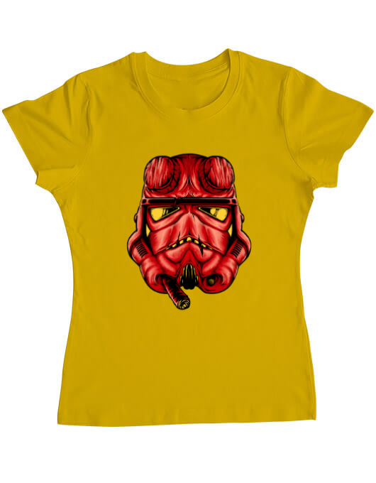 Tricou adler dama helltrooperboy galben