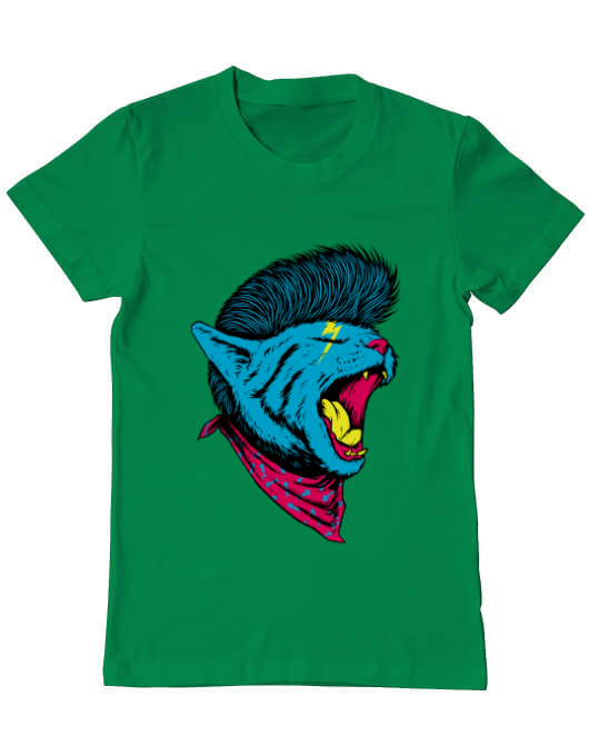 Tricou adler barbat cat punk verde mediu