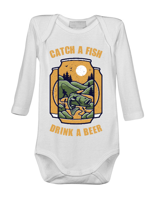 Baby body catch a fish alb