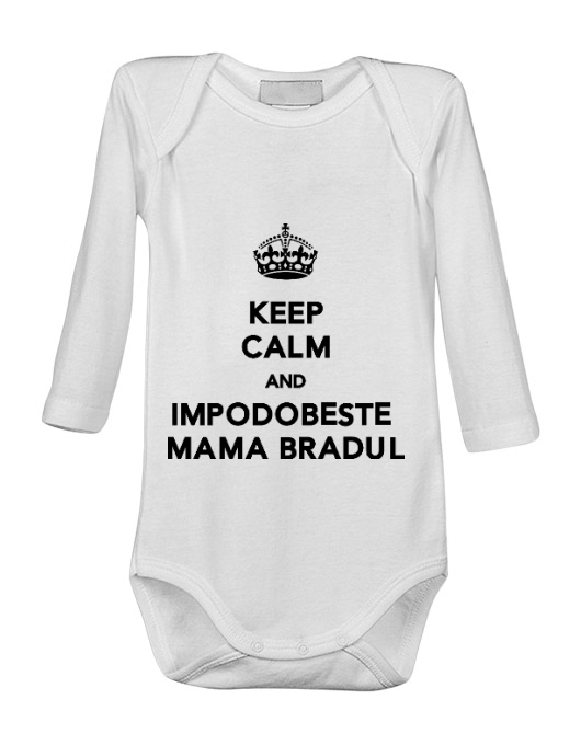Baby body impodobeste mama bradul alb