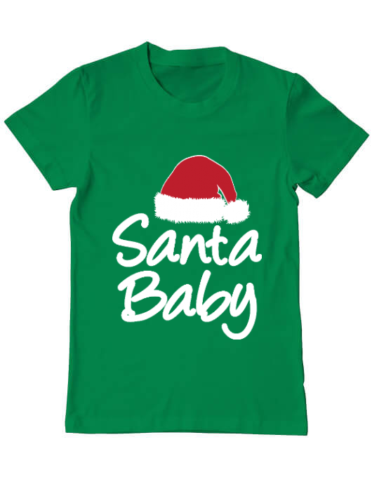 Tricou adler barbat santa baby verde mediu