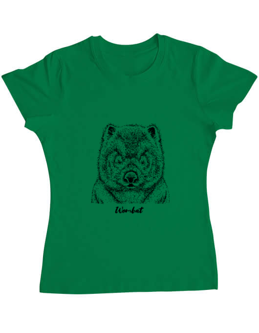 Tricou adler dama wombat verde mediu
