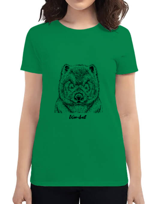 Tricou adler dama wombat verde mediu