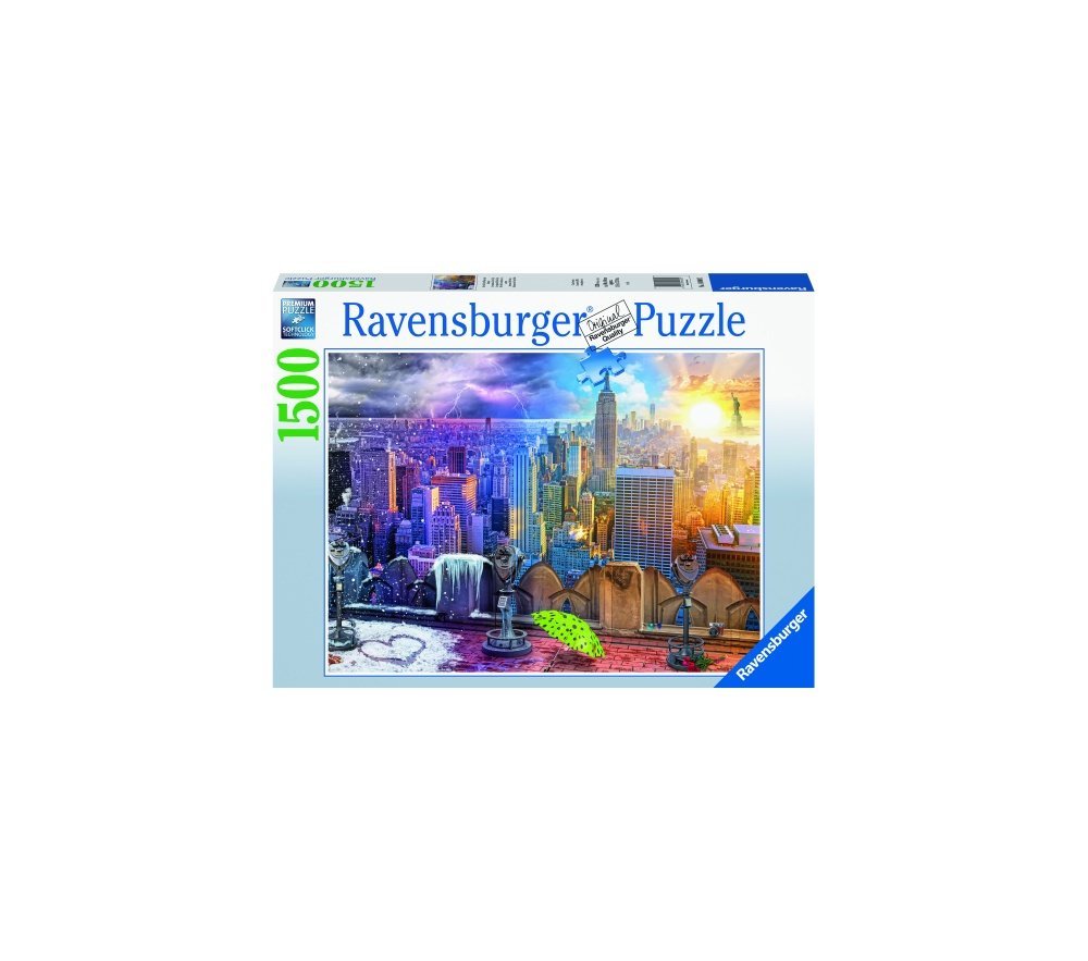 Puzzle 4 anotimpuri new york ravensburger 1500 piese