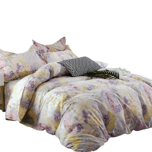 Set lenjerie de pat Fairy cearsaf, husa pilota, 4 huse perne pentru pat de dimensiuni 250x230 cm, 100% bumbac