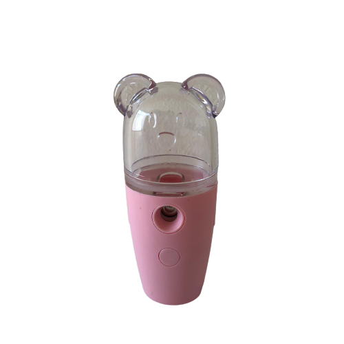 Spray hidratare faciala Cartoon, efect racoritor, utilizabil cu apa, acumulator, 30 ml, roz