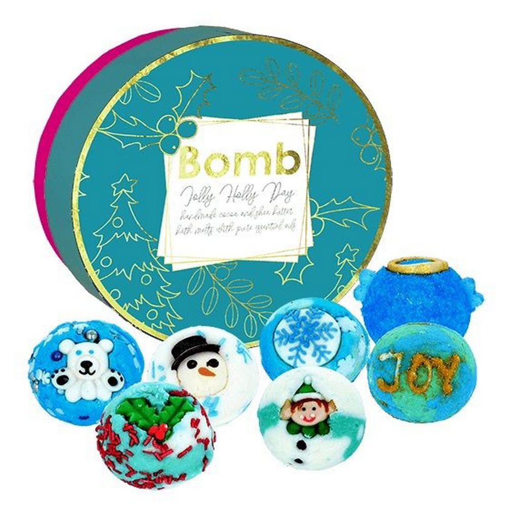 Set cadou Jolly Holly Day Creamer, 7 produse, Bomb Cosmetics