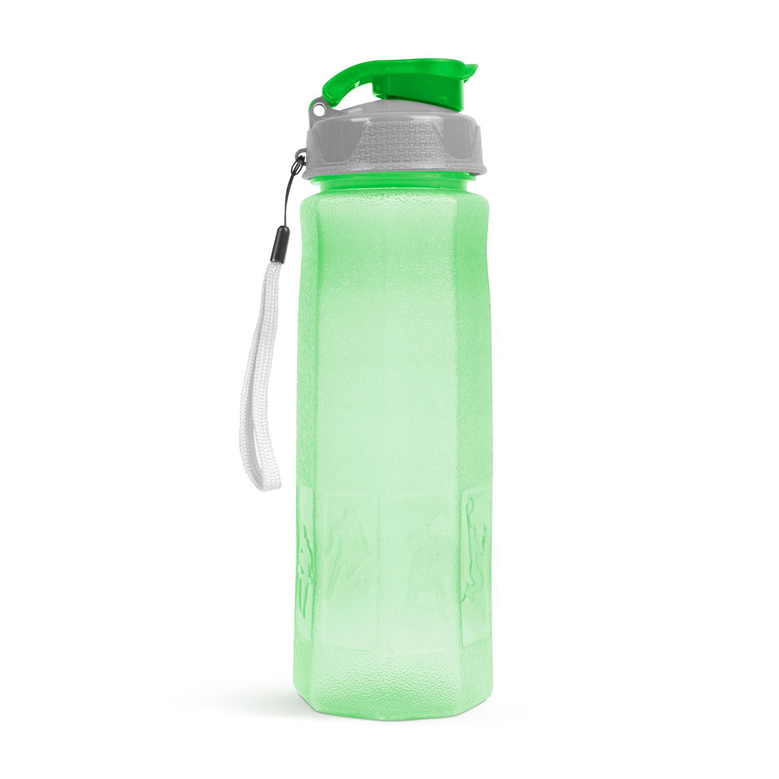 Sticlă sport - plastic transparent - 800 ml - 3 culori