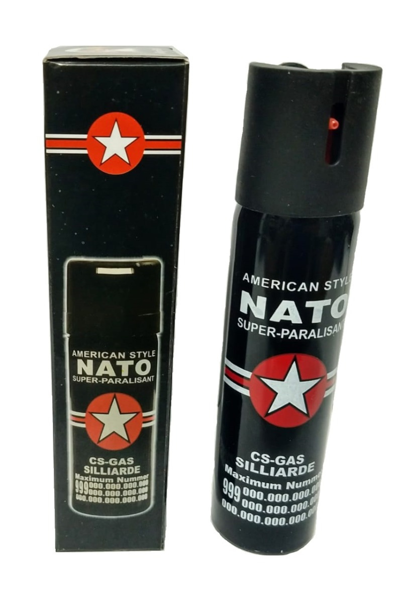 Spray paralizant nato, propulsie jet, 90 ml, negru
