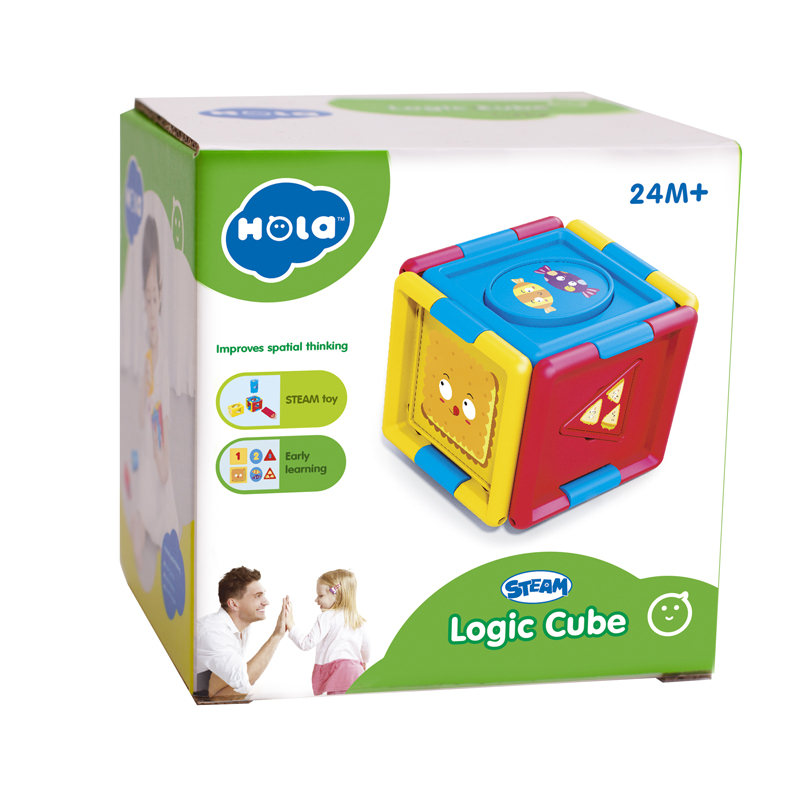Jucarie educativa hola toys - cubul logic