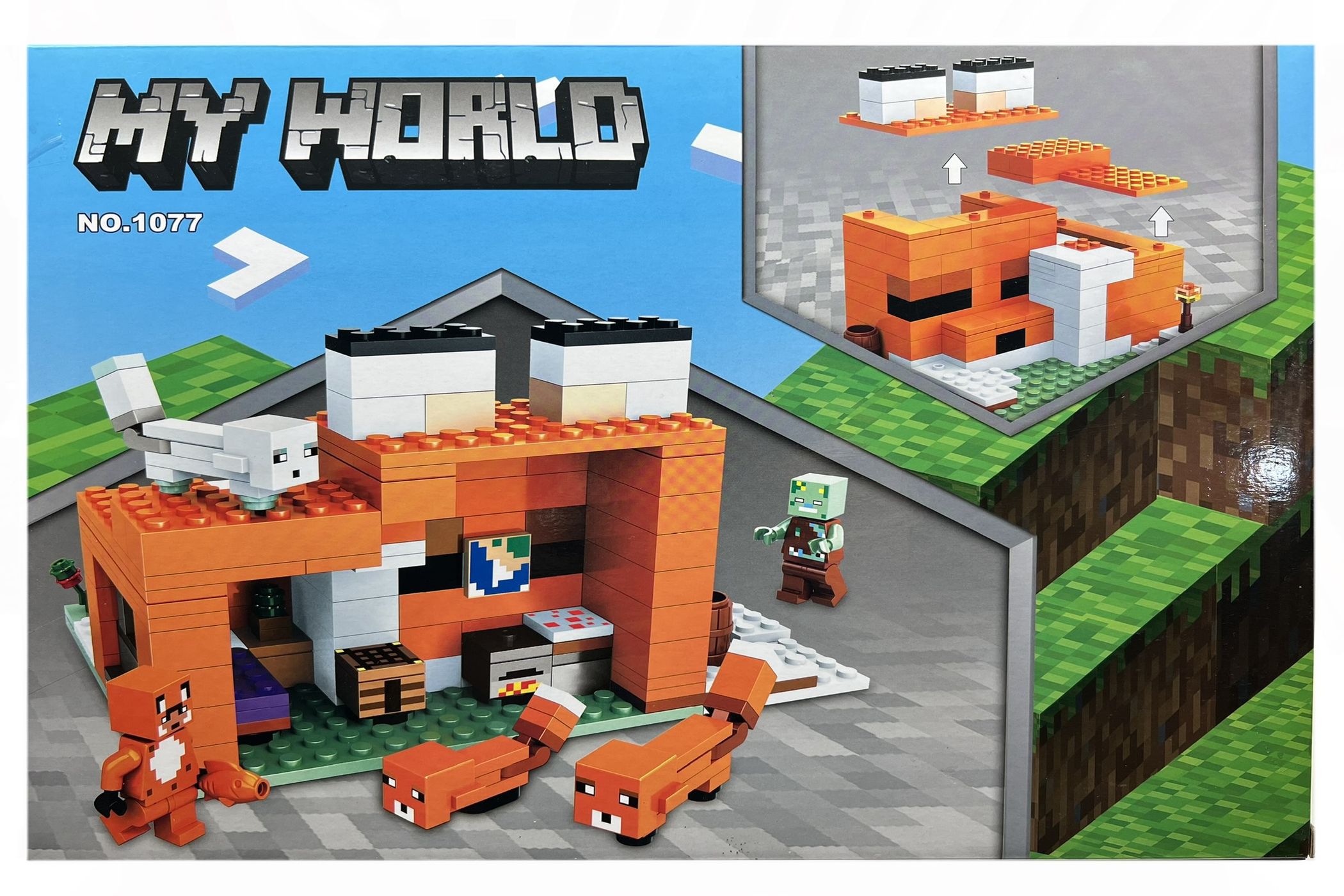 Set de constructie OEM, My World of Minecraft, 193 piese