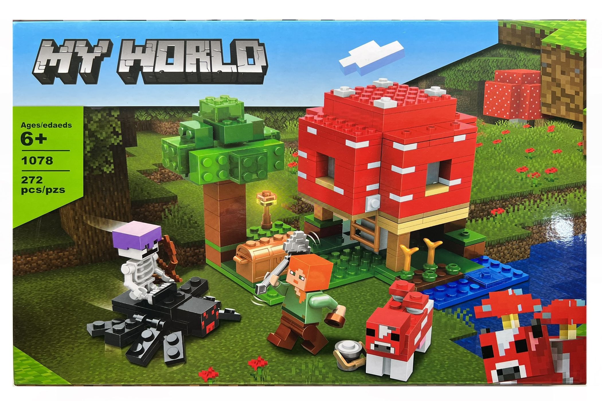 Set de constructie OEM, My World of Minecraft, 272 piese