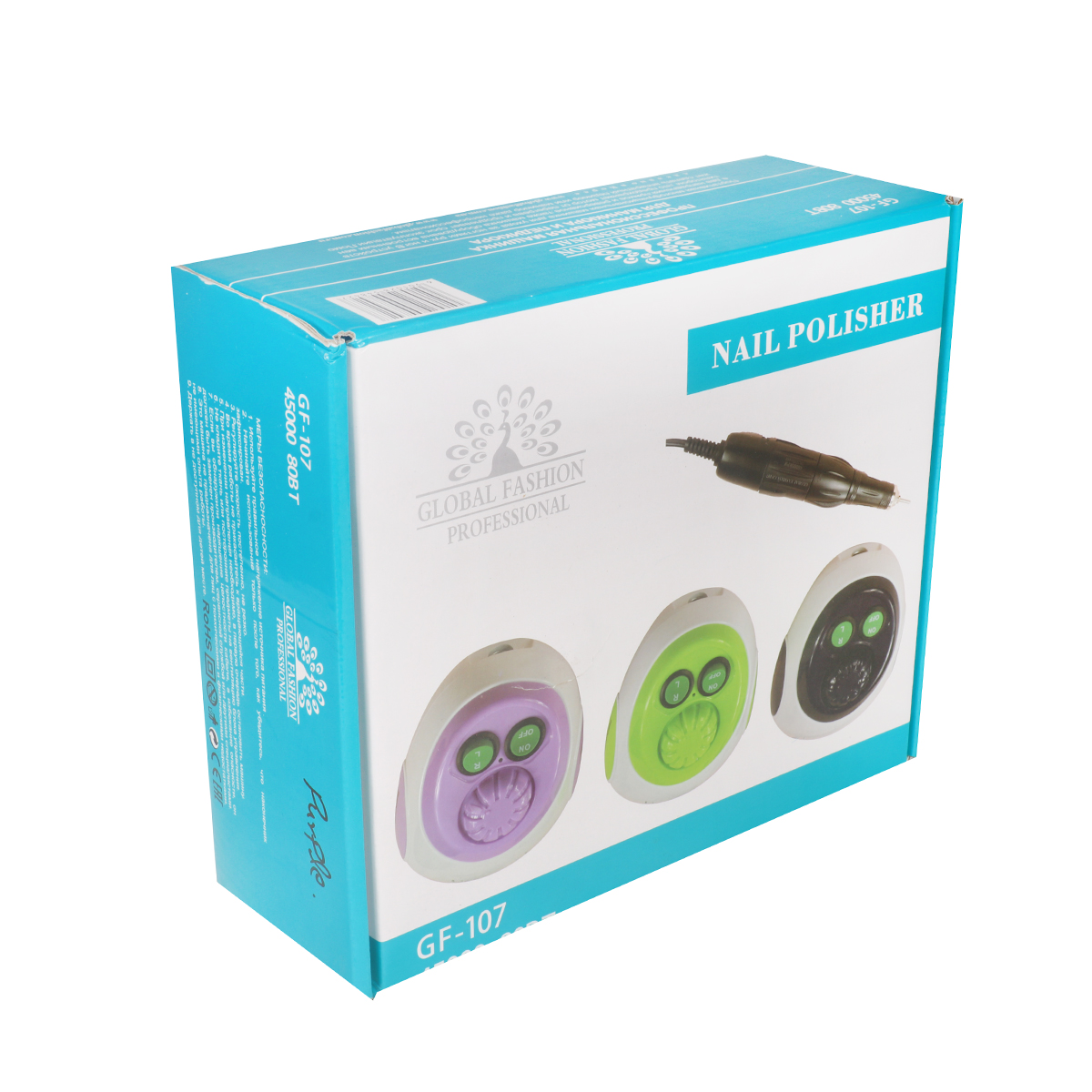 Freza electrica Global Fashion GF-107, 45000 PRM, 80W, liliac