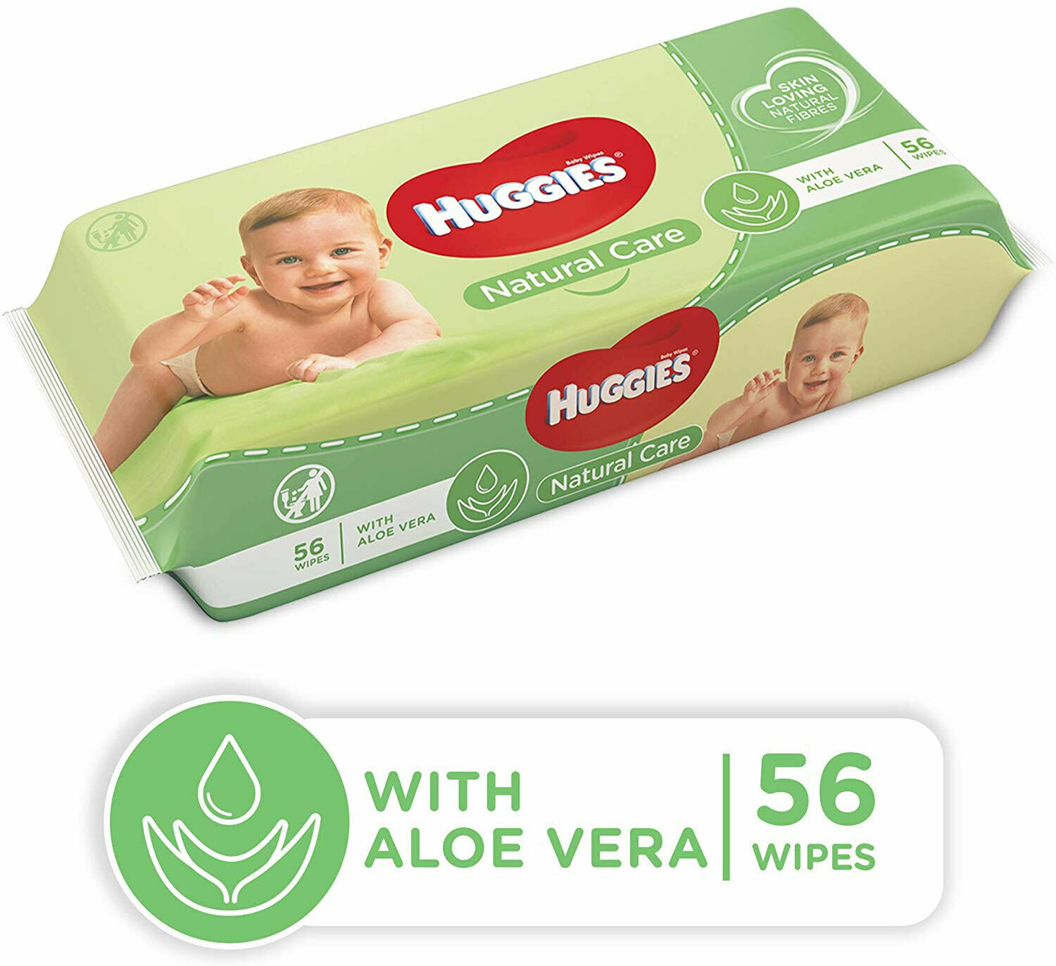 Servetele umede Huggies Natural Care 56 buc