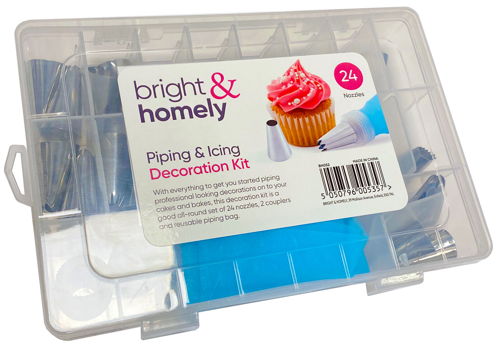 Set decorare prajituri si torturi, 24 piese, Bright & Homely, BH052