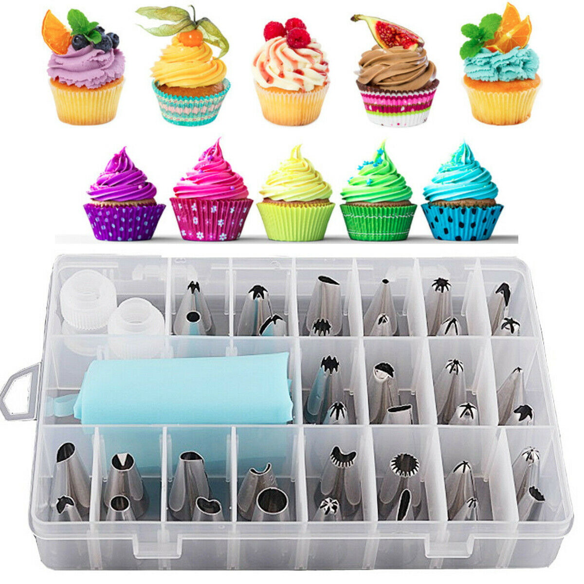 Set decorare prajituri si torturi, 24 piese, Bright & Homely, BH052