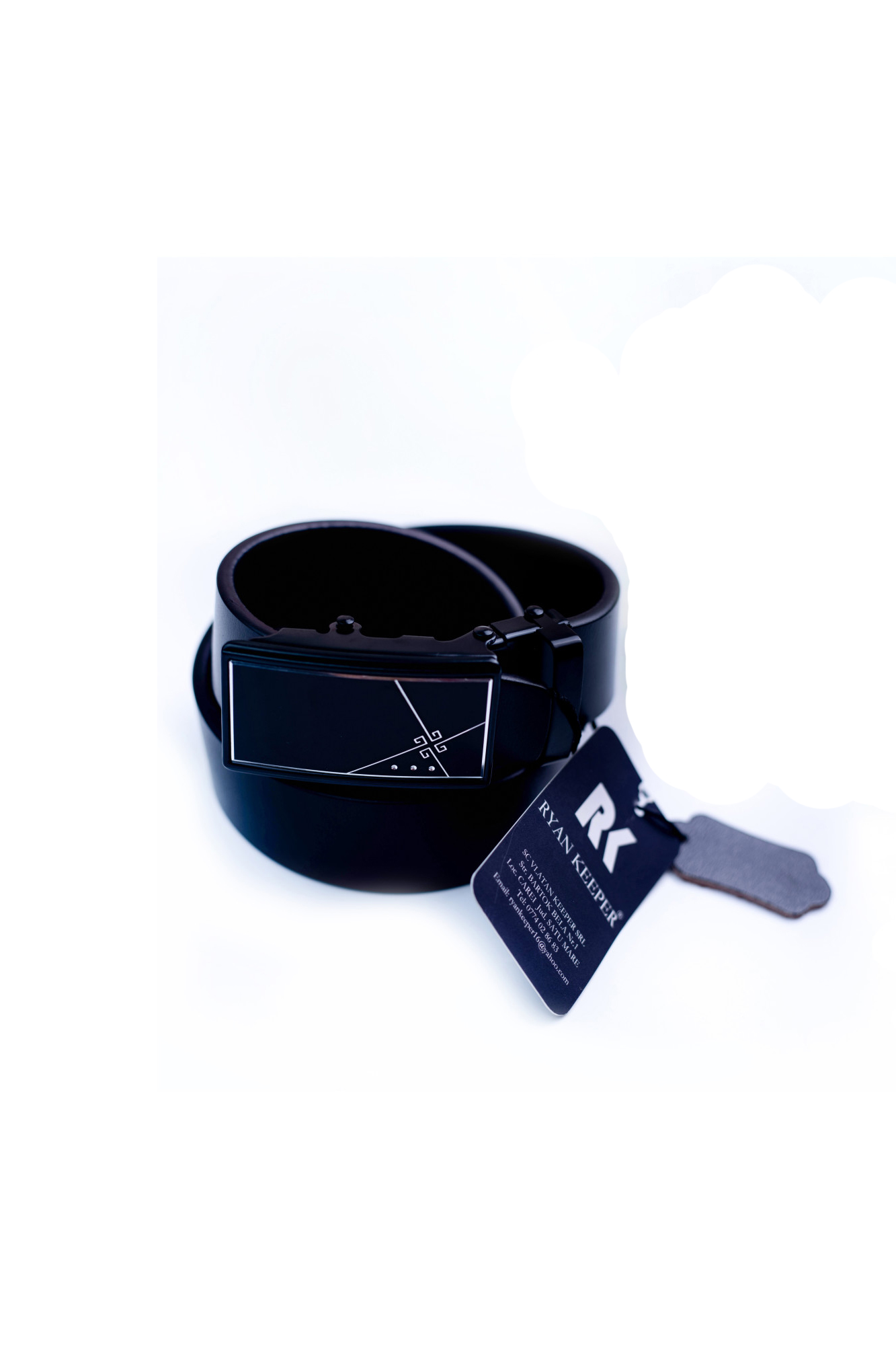 Curea Ryan Keeper, piele, negru ,inchidere automata, dimensiune 105 cm, B11