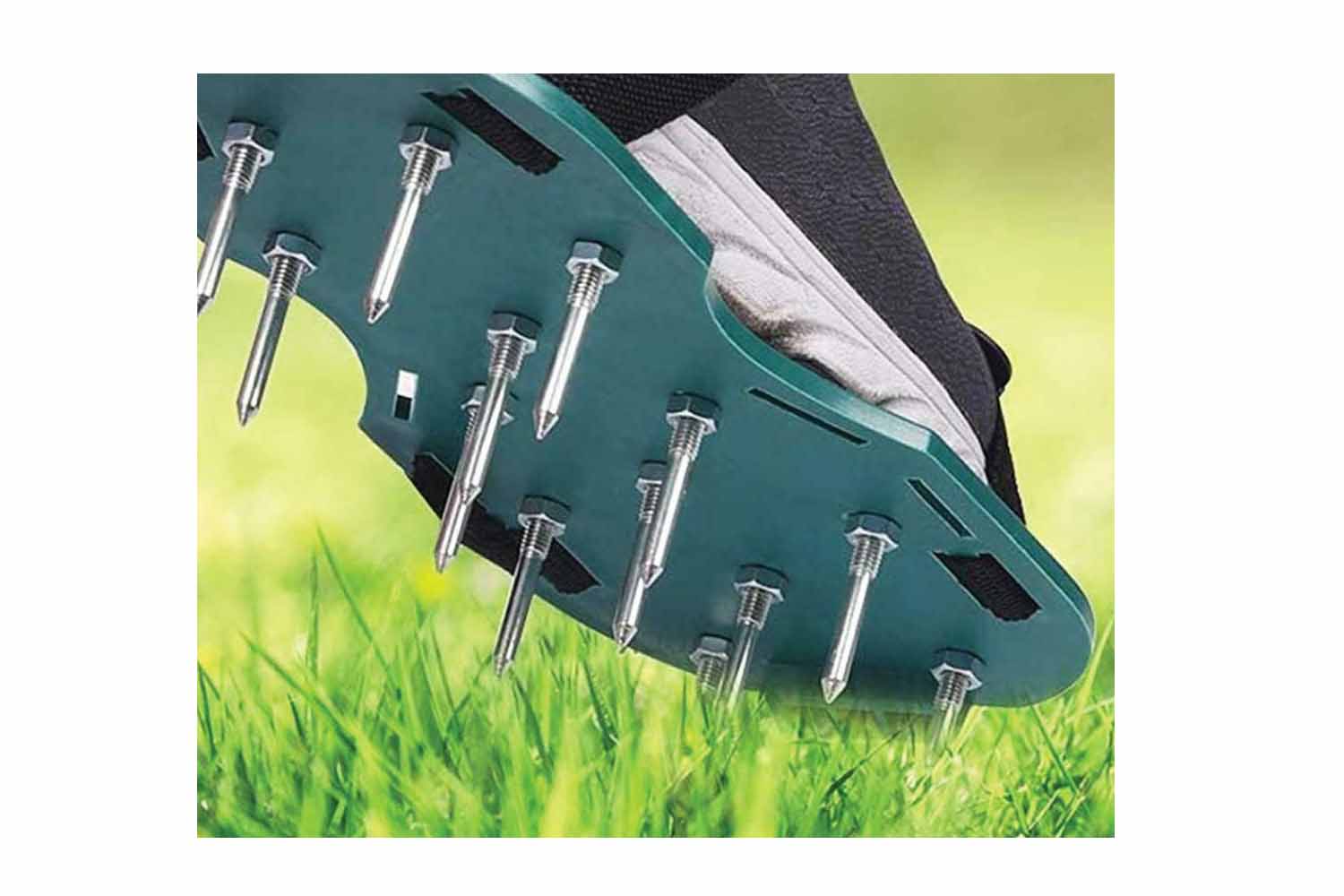 Sandale pentru aerat gazon, verde, 1 pereche, 1105