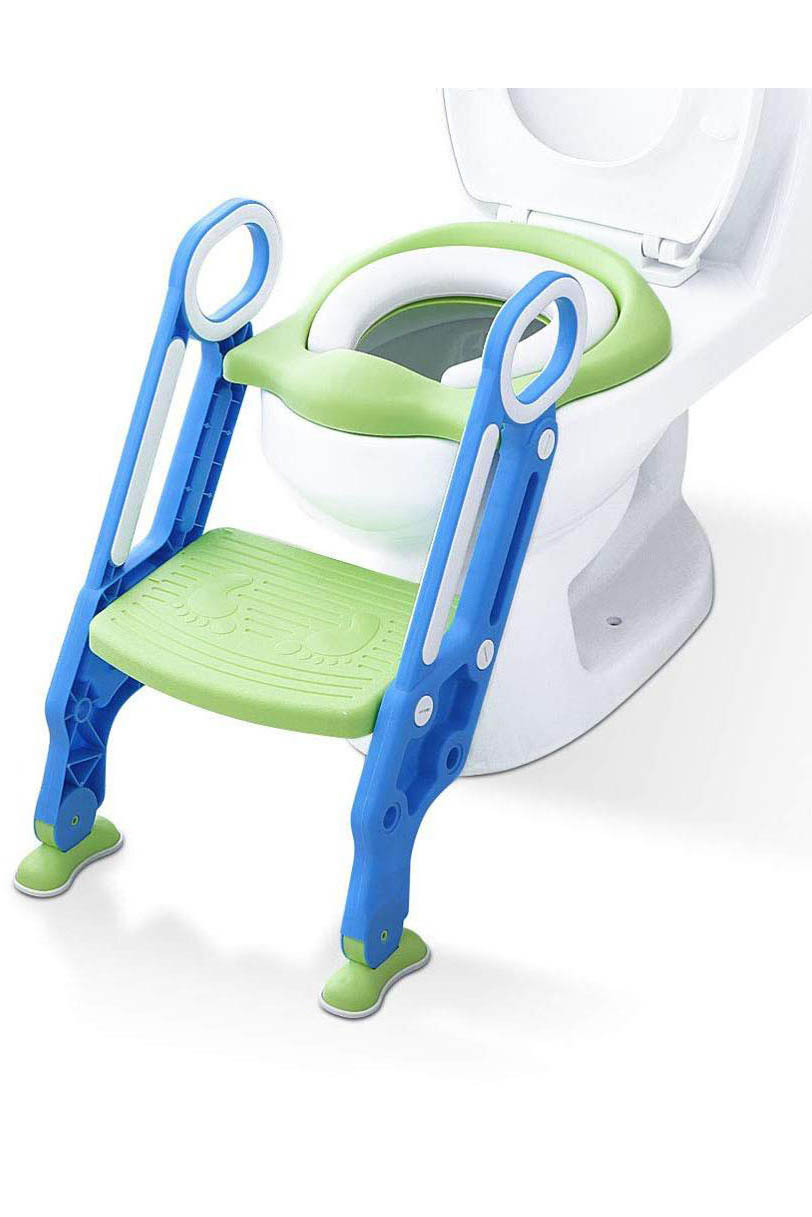 Reductor pentru toaleta cu scarita, verde/albastru, 400249