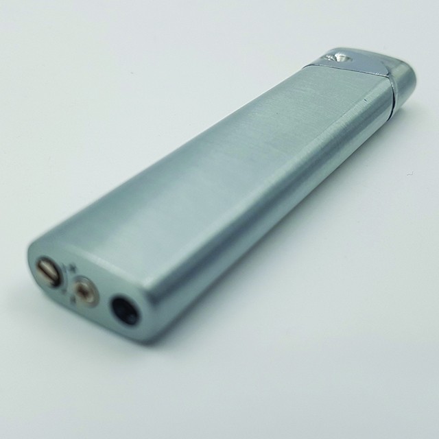 Bricheta metalica argintie slim antivant