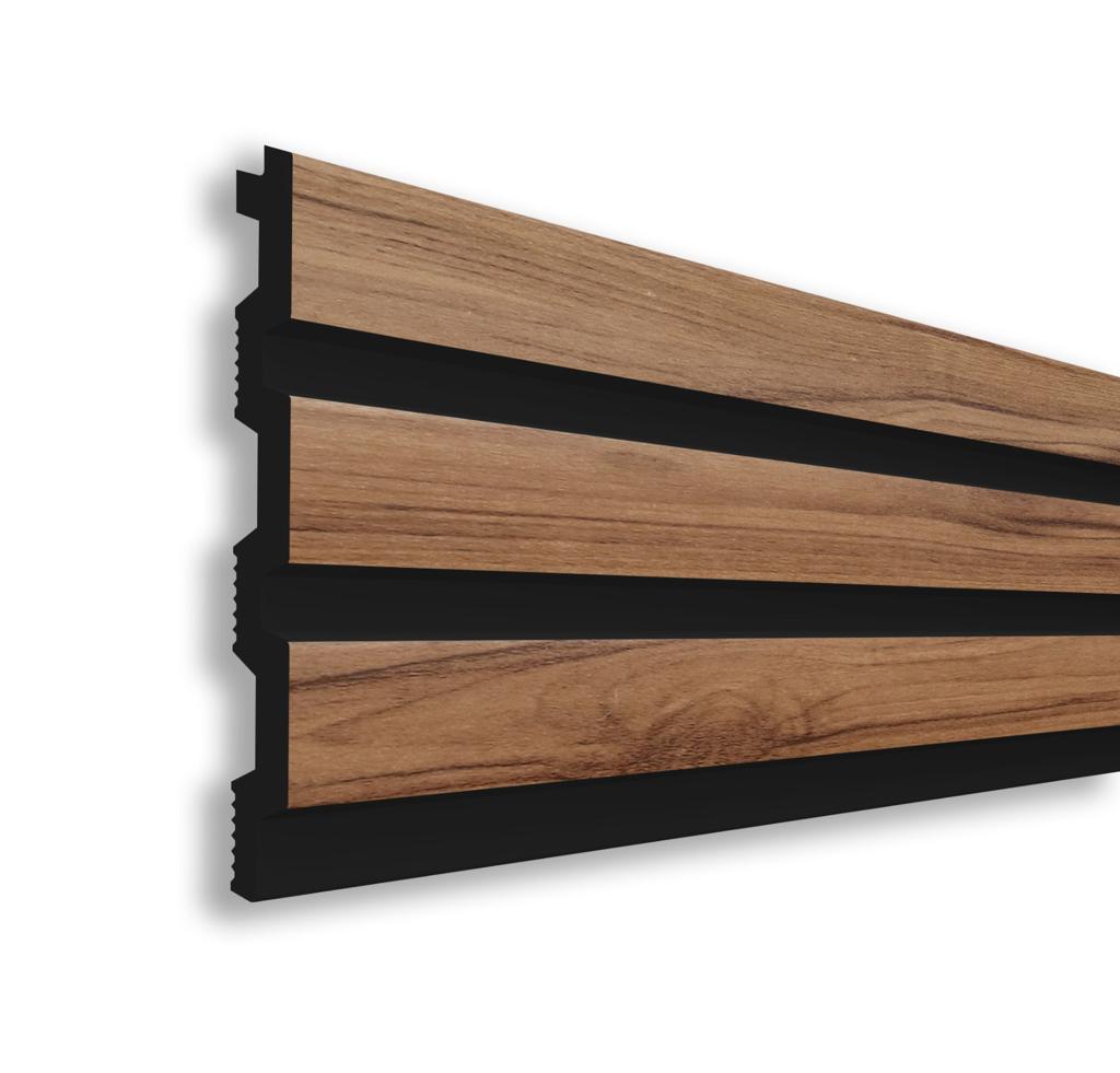 Riflaj decorativ din duropolimer, lemn deschis, 290 x 11,5 x 1,2 cm D 404-102
