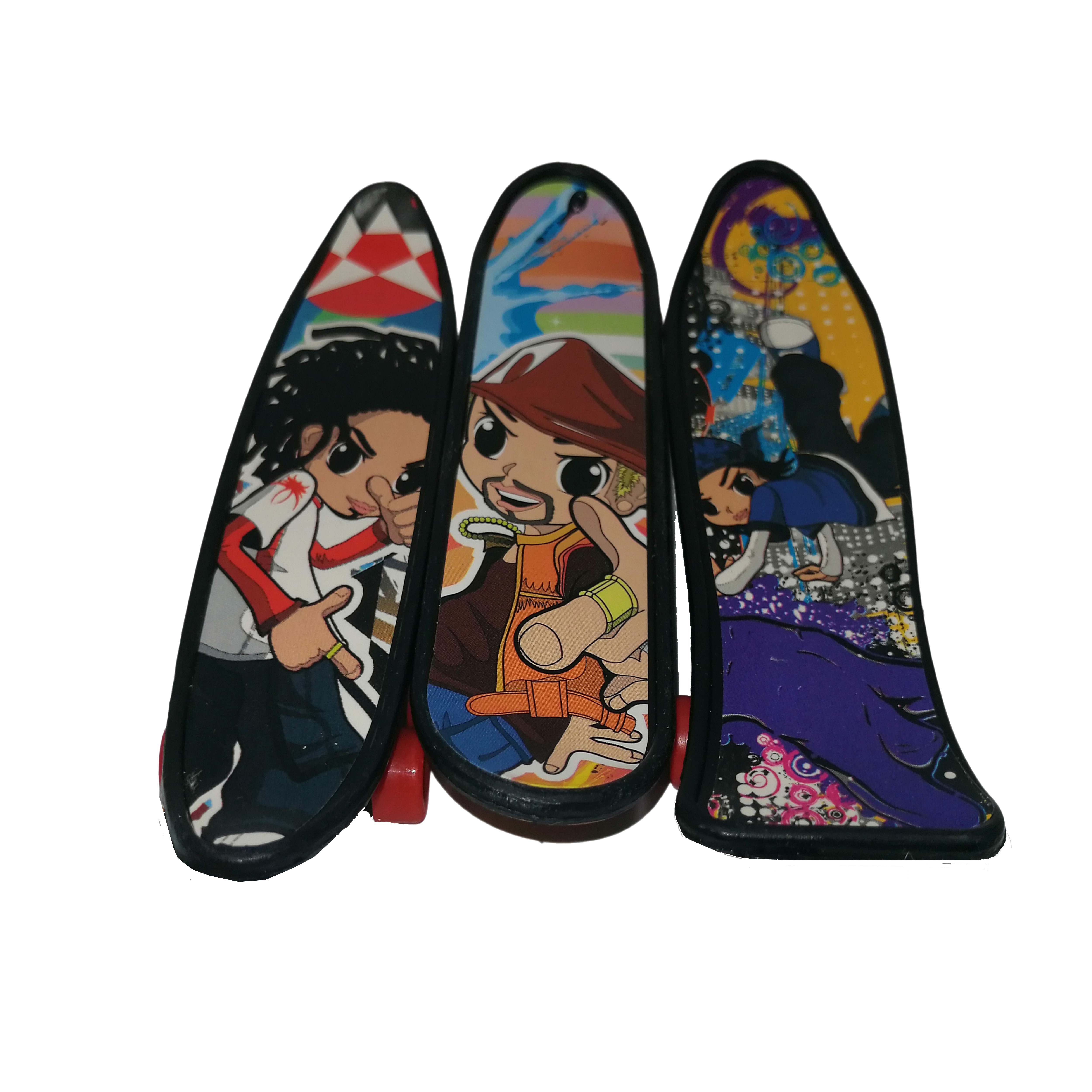 Set de mini jucarii ideallstore®, fingerboard street, plastic, multicolor