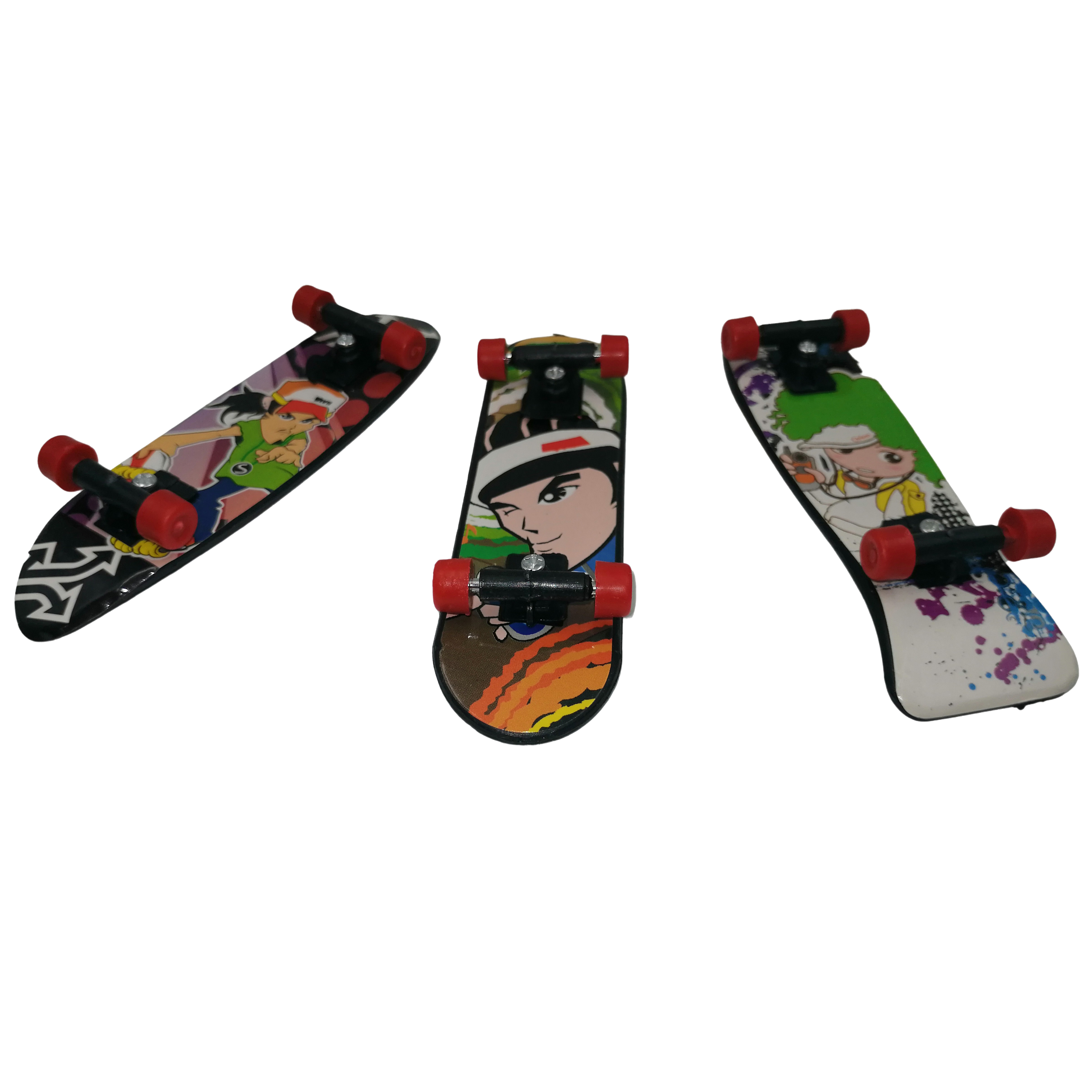 Set de mini jucarii ideallstore®, fingerboard street, plastic, multicolor