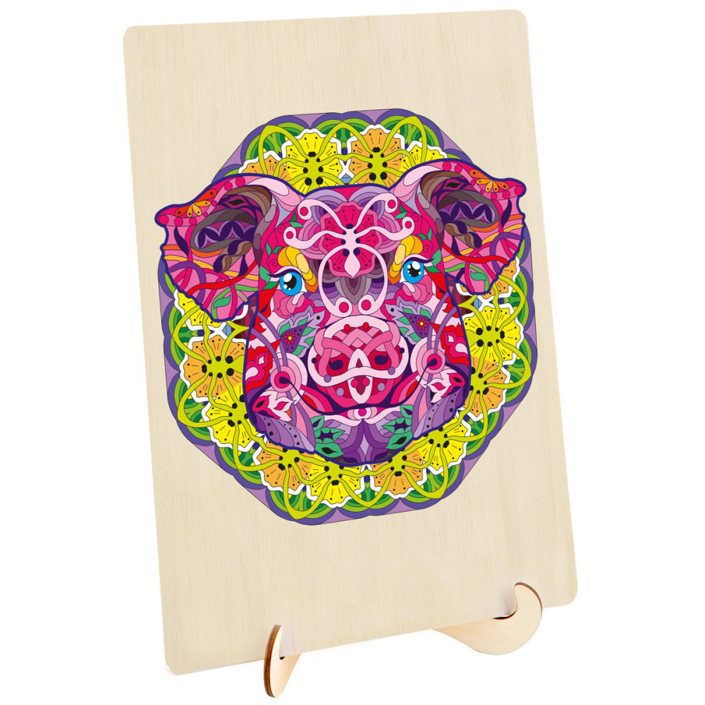Puzzle lemn porc 121 piese
