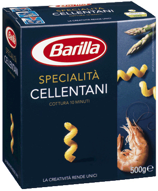 Paste italiene cellentani barilla 500g