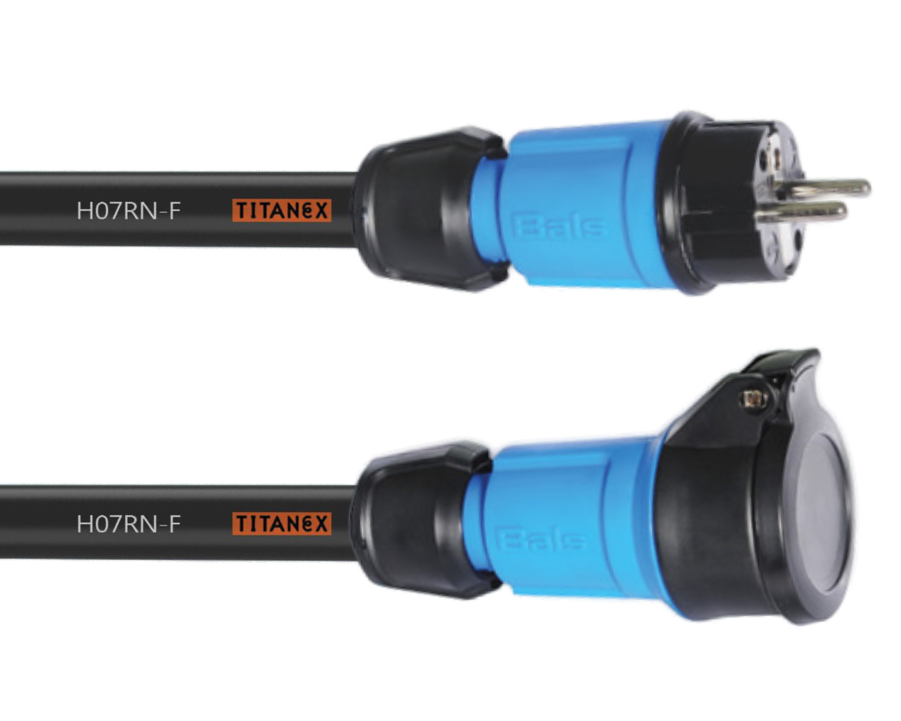 Cordon Prelungitor 10 m cablu Titanex 3x1,5mm  stecher/cupla schuko Bals
