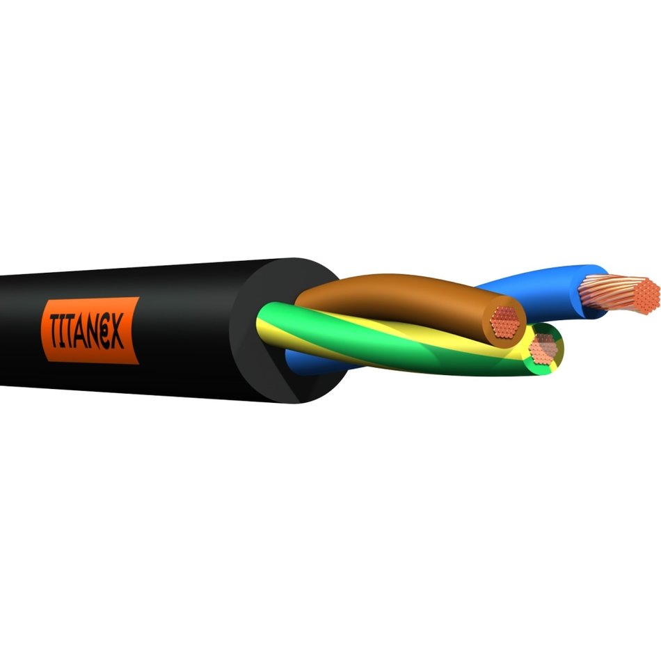 Cordon Prelungitor 11 m cablu Titanex 3x1,5mm  stecher/cupla schuko Bals