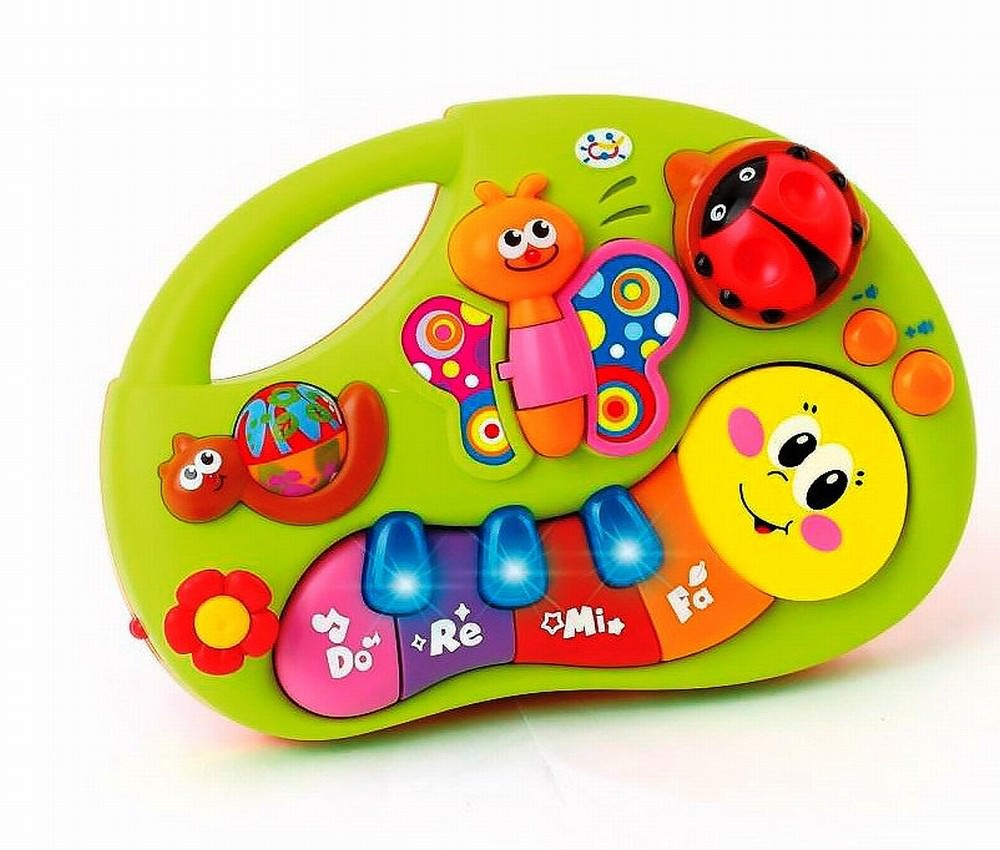 Pianina animalutelor vesele cu lumini si sunete