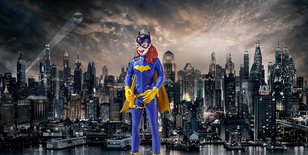 Figurina articulata ideallstore®, brave batgirl, editie de colectie, 19 cm, stativ inclus