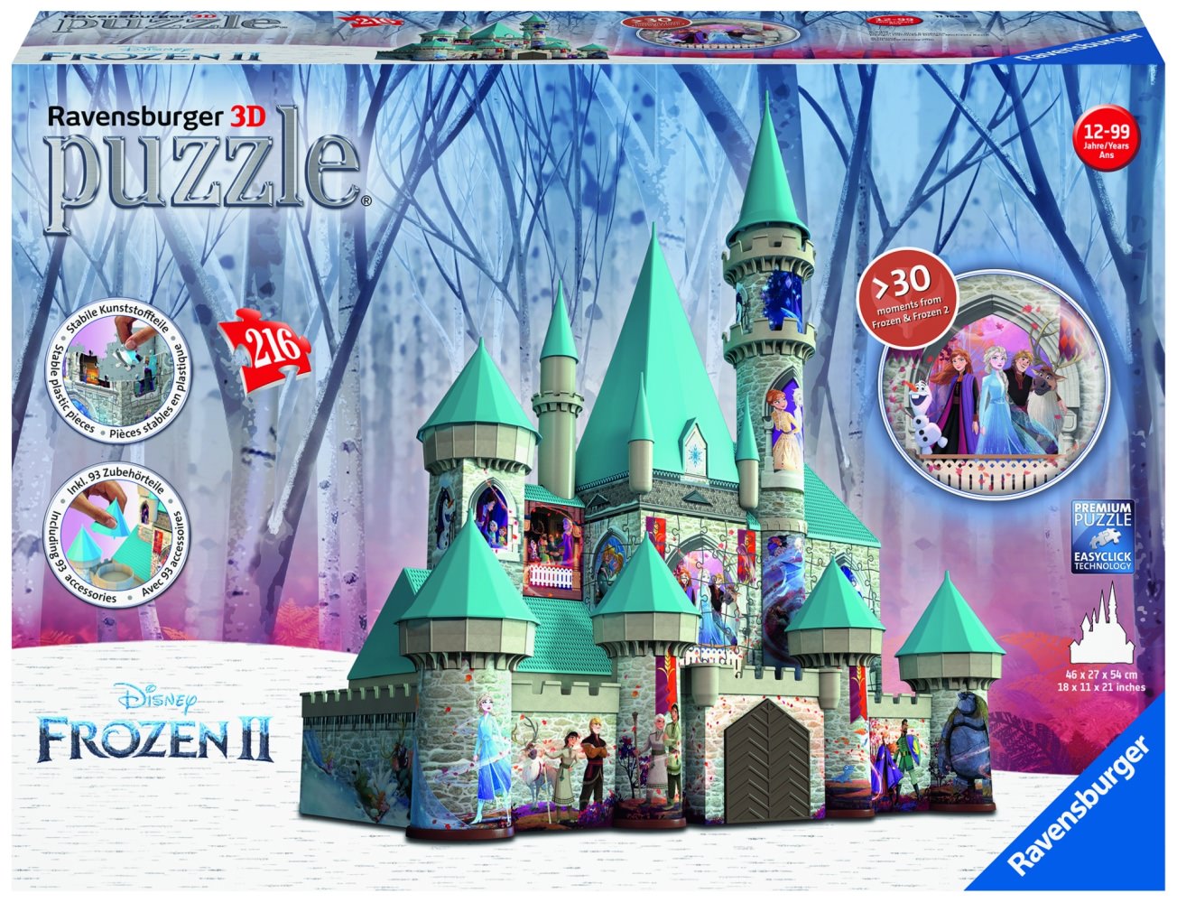 Puzzle 3d castel frozen ii 216 piese