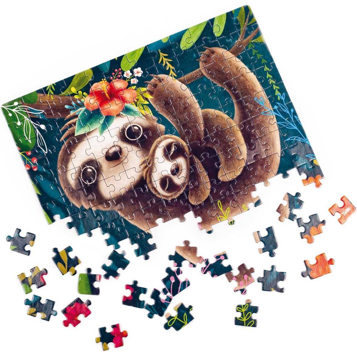 Puzzle cute sloth, 23x30 cm, 120 piese de.tail dt100-06