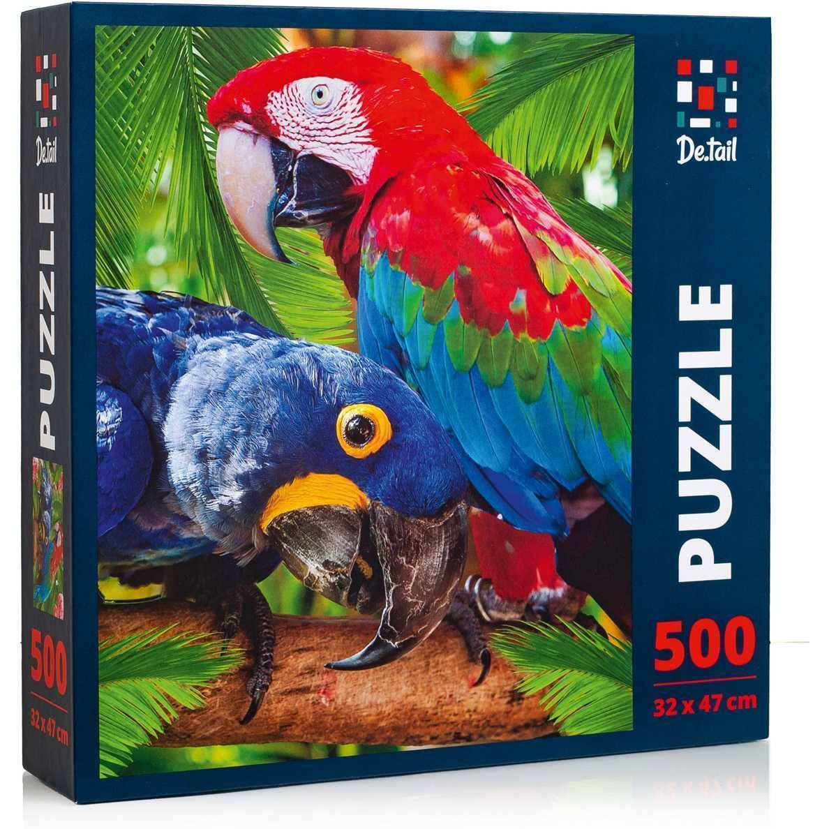 Puzzle parrots, 32x47 cm, 500 piese de.tail dt500-01