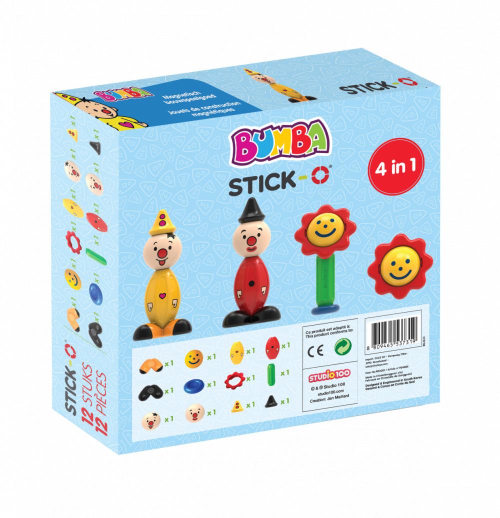 Joc cu magneti stick-o bumba 14 piese