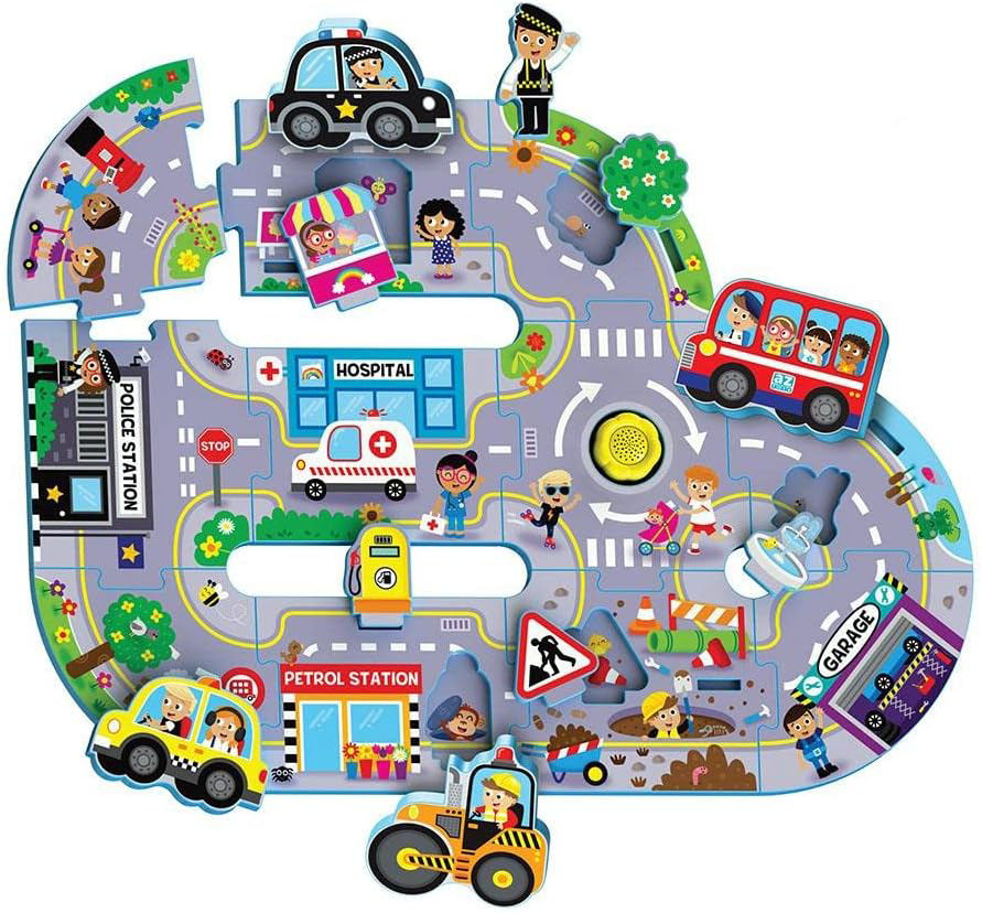 Puzzle cu sunete - orasul aglomerat