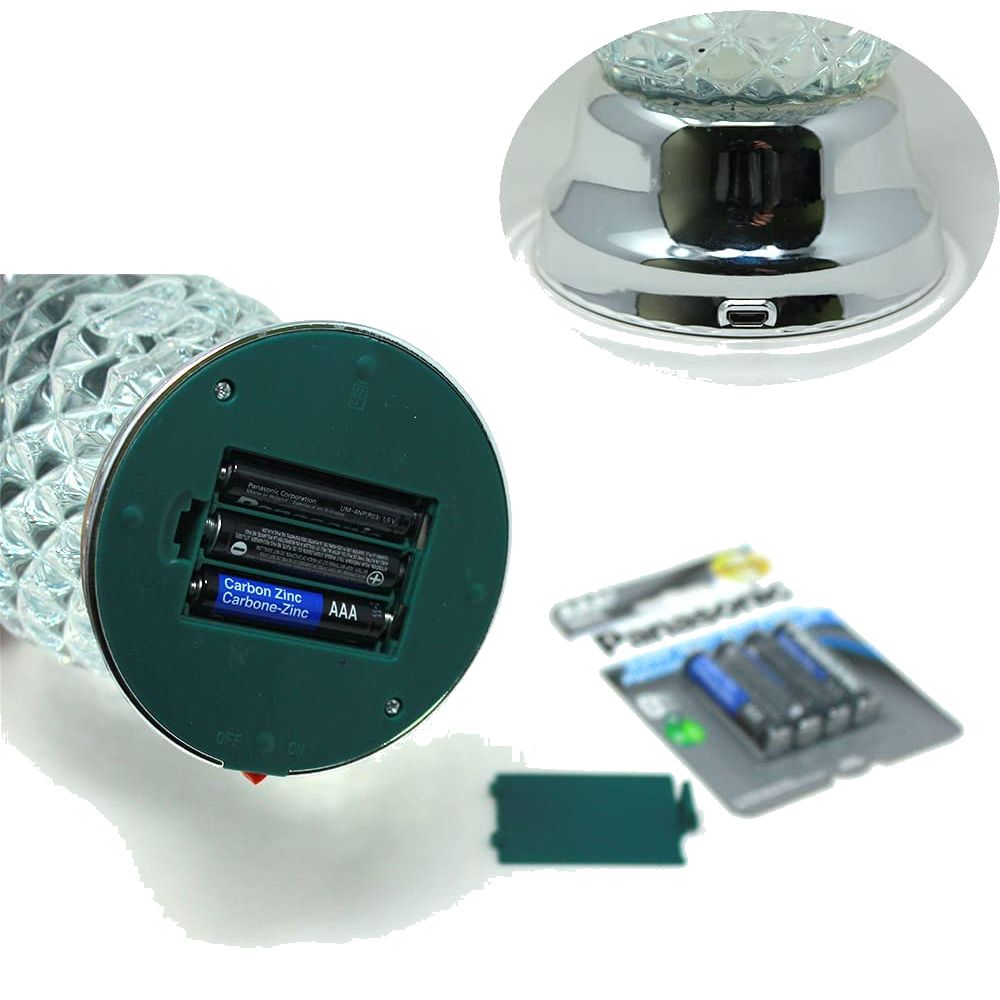 Lampa led decorativa c108, rgb, eleganta, 3 culori, 24cm