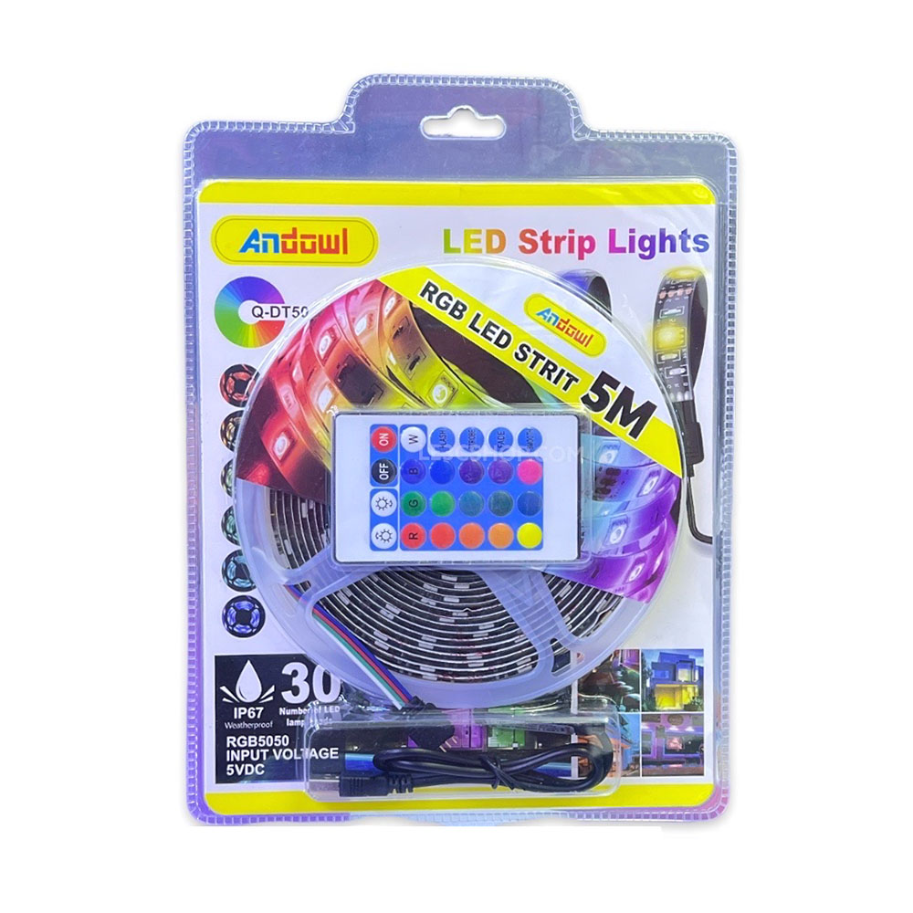 banda led rgb, telecomanda, 5m, dt50