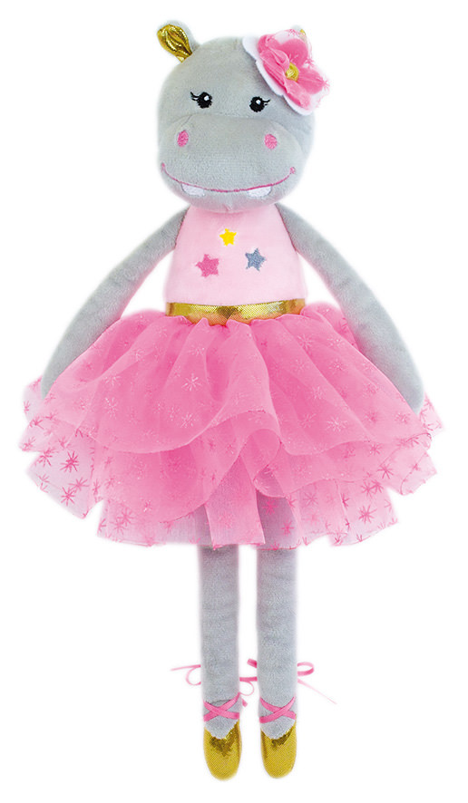 Jucarie pus muzicala jemini 40 cm balerina hipopotam