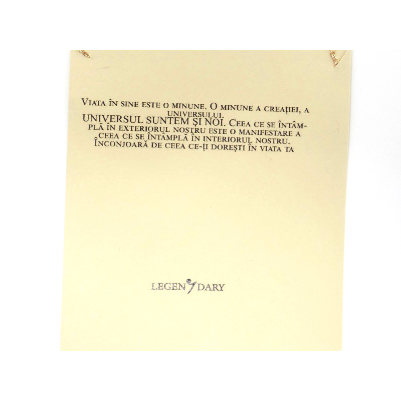 Pandantiv cu mesaj din aliaje metalice