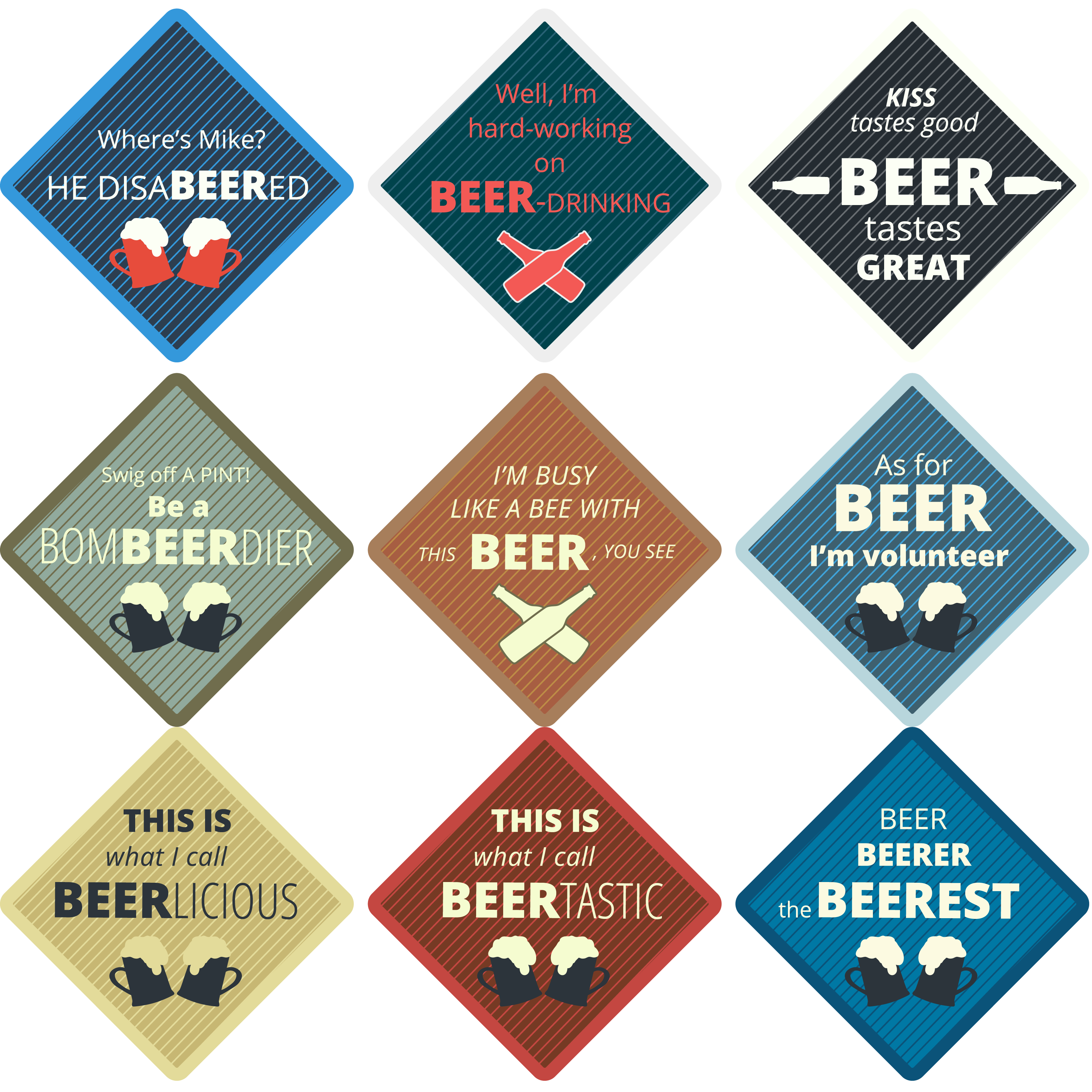 Set 200 bucati suport pahare de unica folosinta din carton 9x9cm