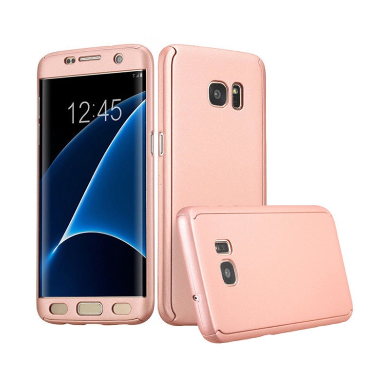 Husa Samsung A5 Full Cover 360Roz Auriu/Pink and Gold + Folie de Cod: 01024-73294, Id: 236509 - Negociat.ro