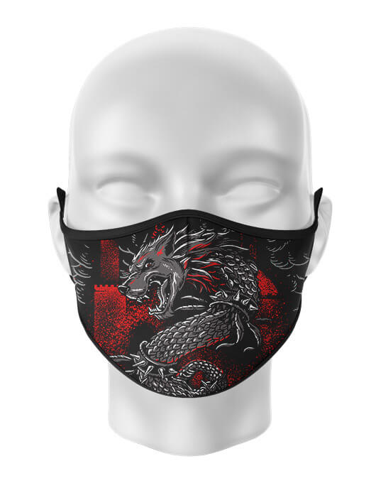 Masca de gura personalizata lupul dacic